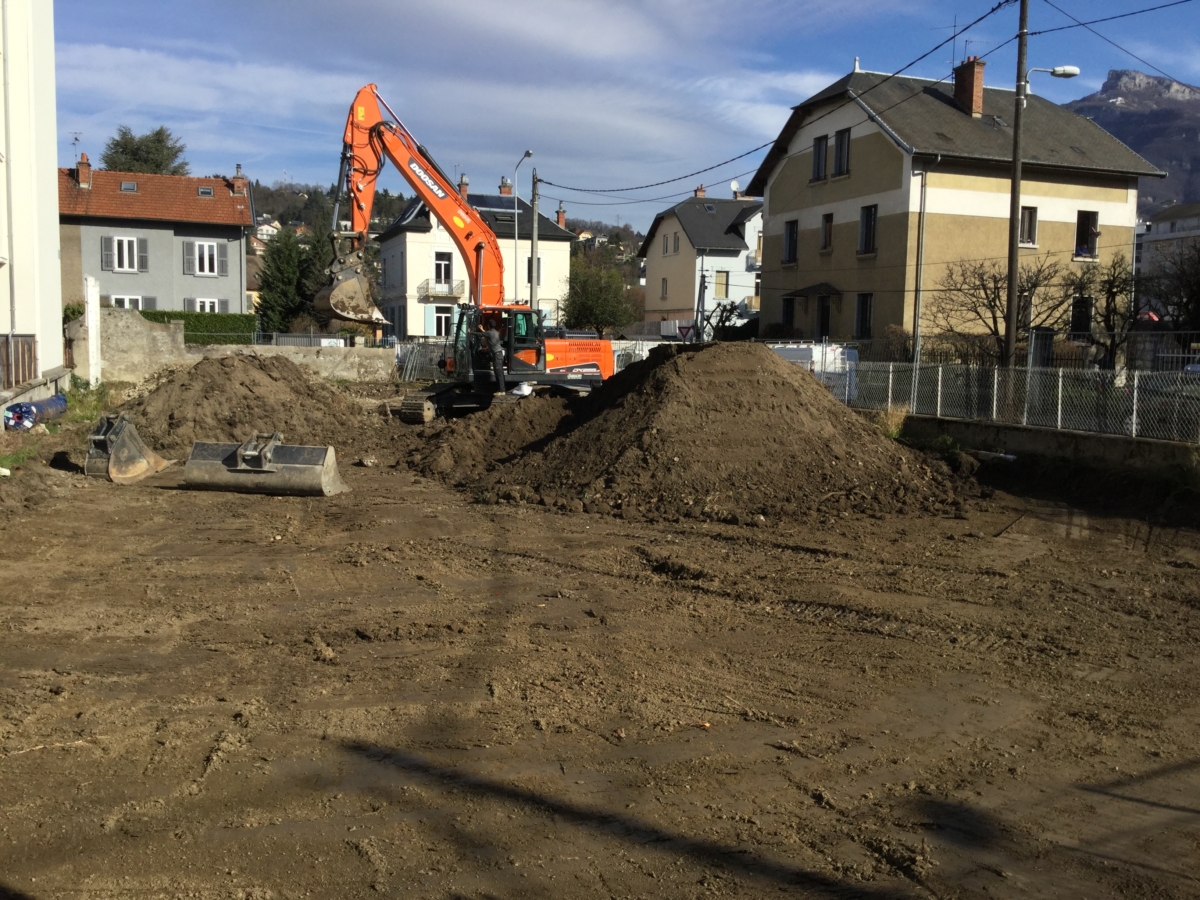 Terrassement en cours au LINK