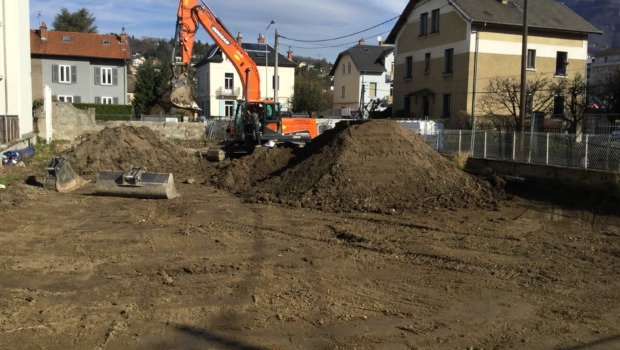 Terrassement en cours au LINK